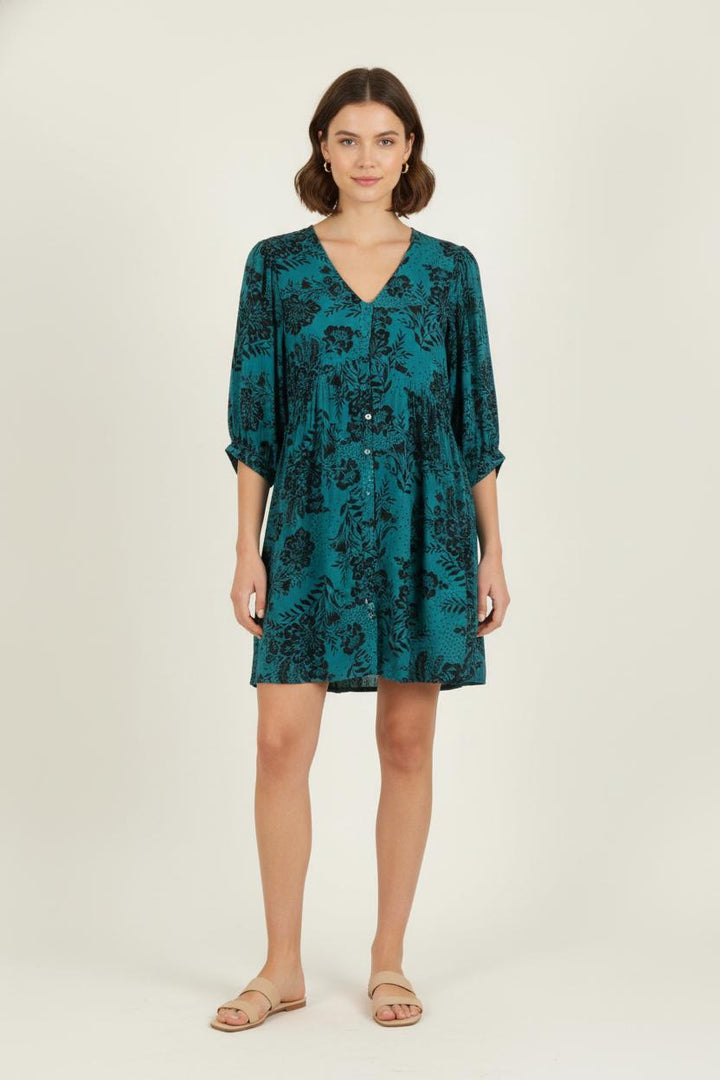 Robe Courte Verte et Noire - Taille M/38 de la marque Grace & Mila | PARAD81058 - Vendu par Paradigme - Image 1