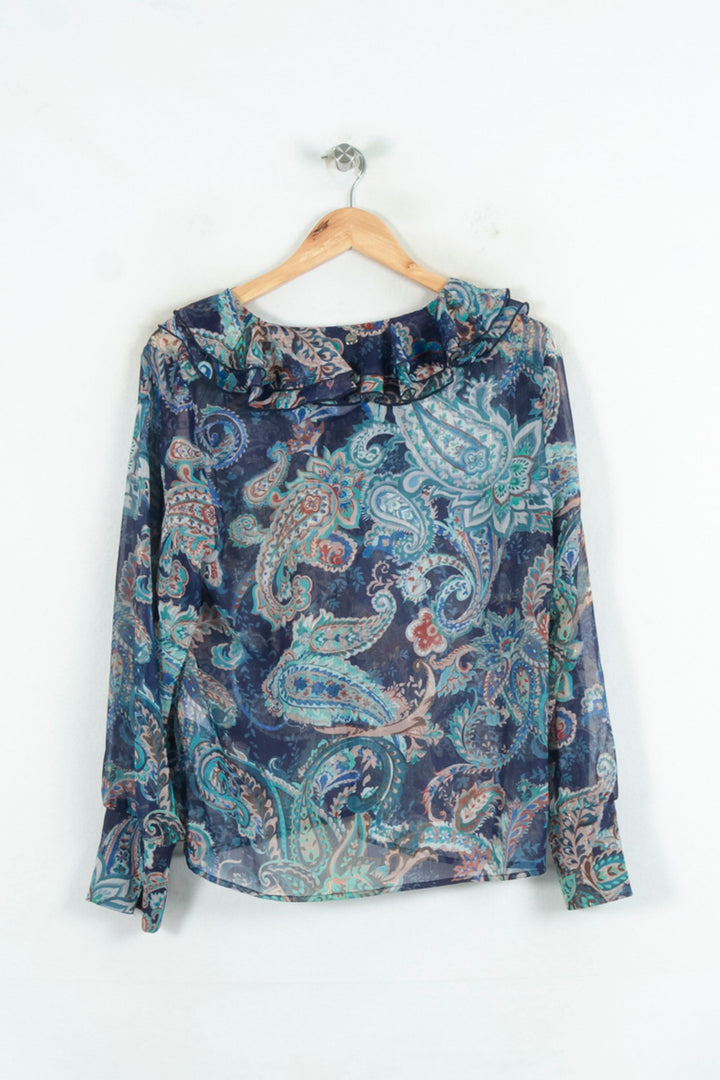 Blouse Bleue et Verte - Taille L/40 de la marque Liu Jo | PARAD81059 - Vendu par Paradigme - Image 4