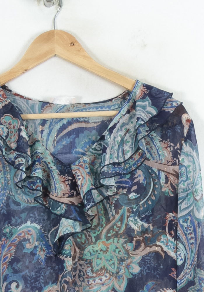Blouse Bleue et Verte - Taille L/40 de la marque Liu Jo | PARAD81059 - Vendu par Paradigme - Image 3