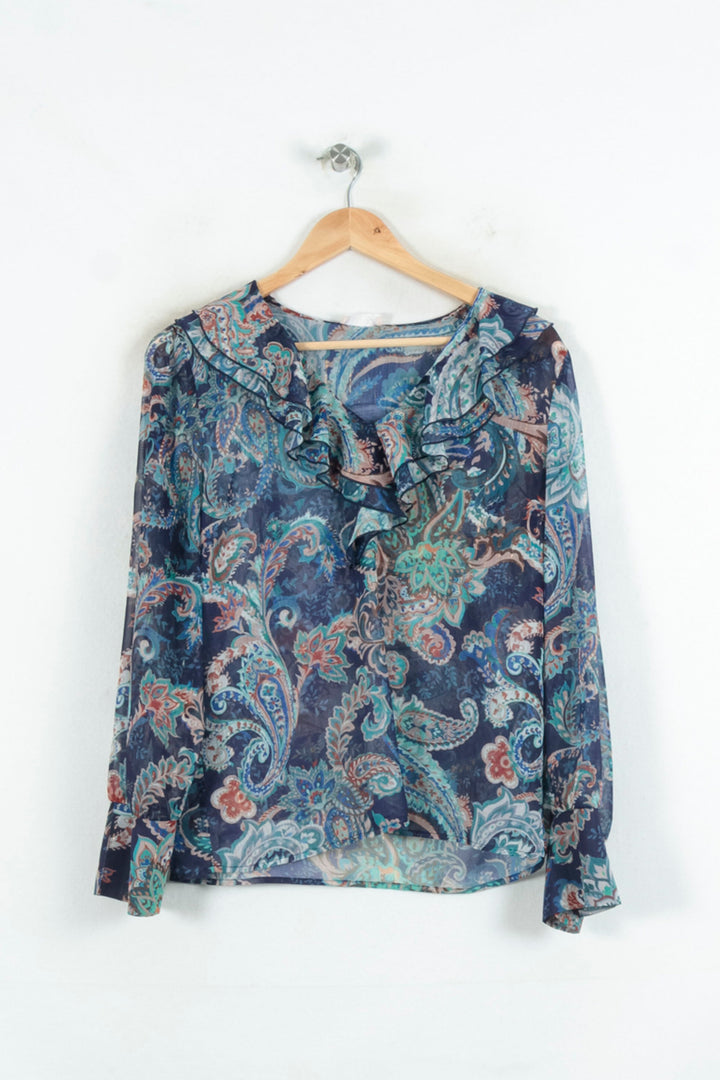 Blouse Bleue et Verte - Taille L/40 de la marque Liu Jo | PARAD81059 - Vendu par Paradigme - Image 2