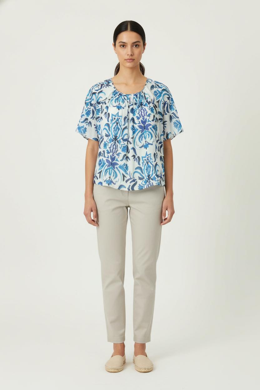 Blouse Bleu et Blanc - Taille M/38 de la marque One Step | PARAD81061 - Vendu par Paradigme - Image 1