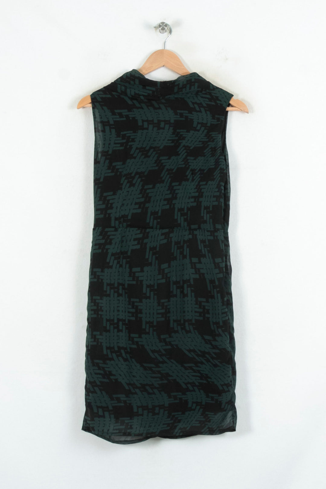 Robe Sans Manches Verte et Noire - Taille S/36 de la marque La Fée Maraboutée | PARAD81064 - Vendu par Paradigme - Image 4