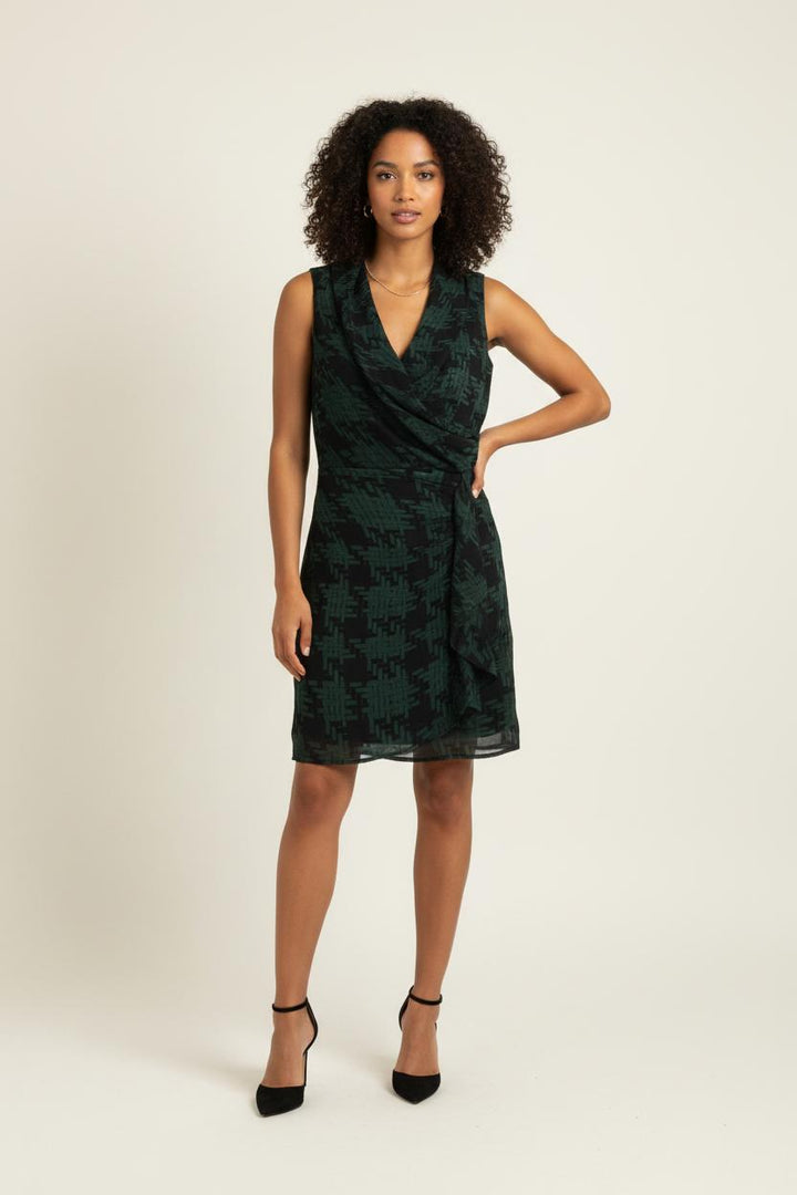 Robe Sans Manches Verte et Noire - Taille S/36 de la marque La Fée Maraboutée | PARAD81064 - Vendu par Paradigme - Image 1