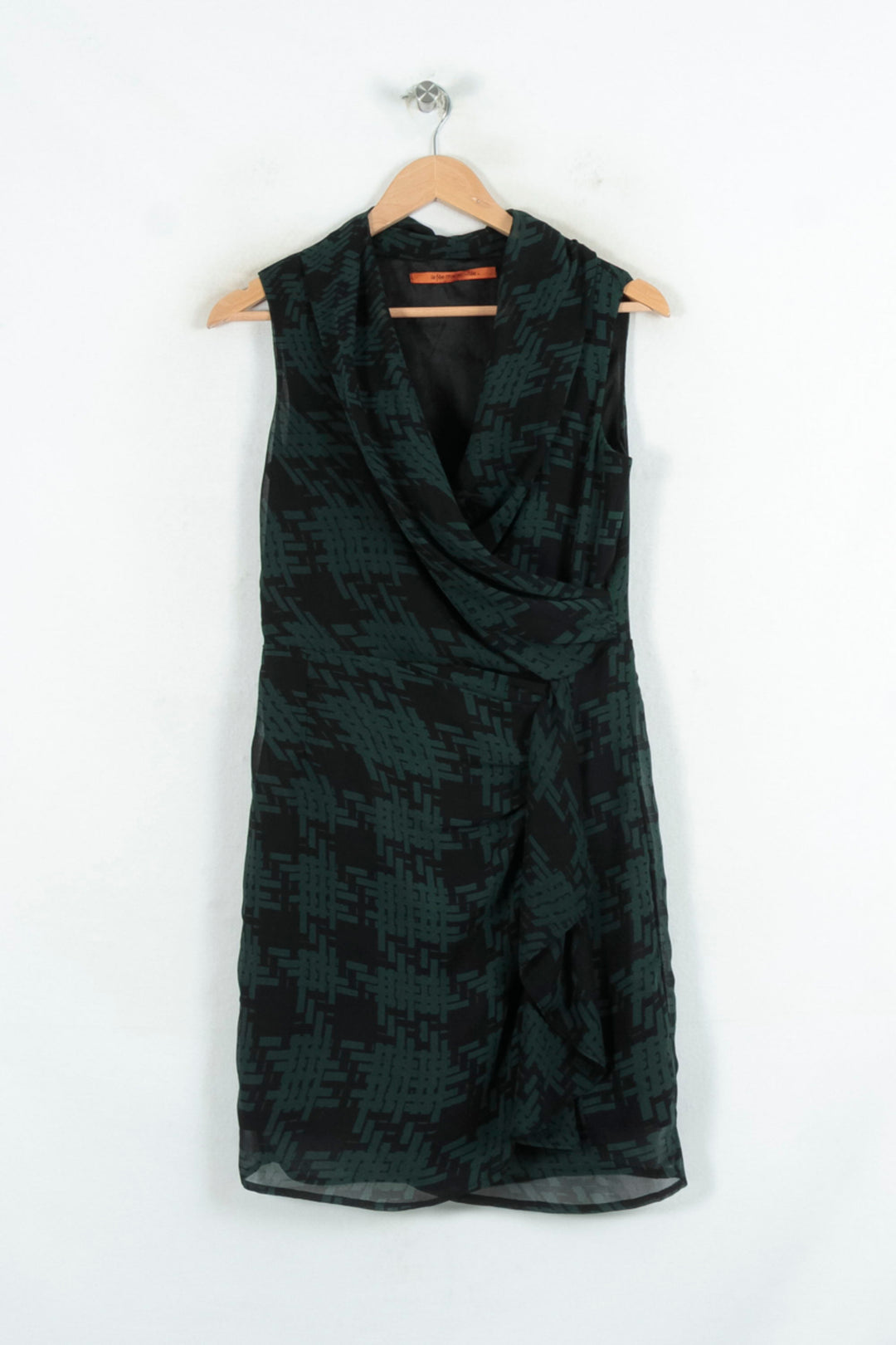 Robe Sans Manches Verte et Noire - Taille S/36 de la marque La Fée Maraboutée | PARAD81064 - Vendu par Paradigme - Image 2