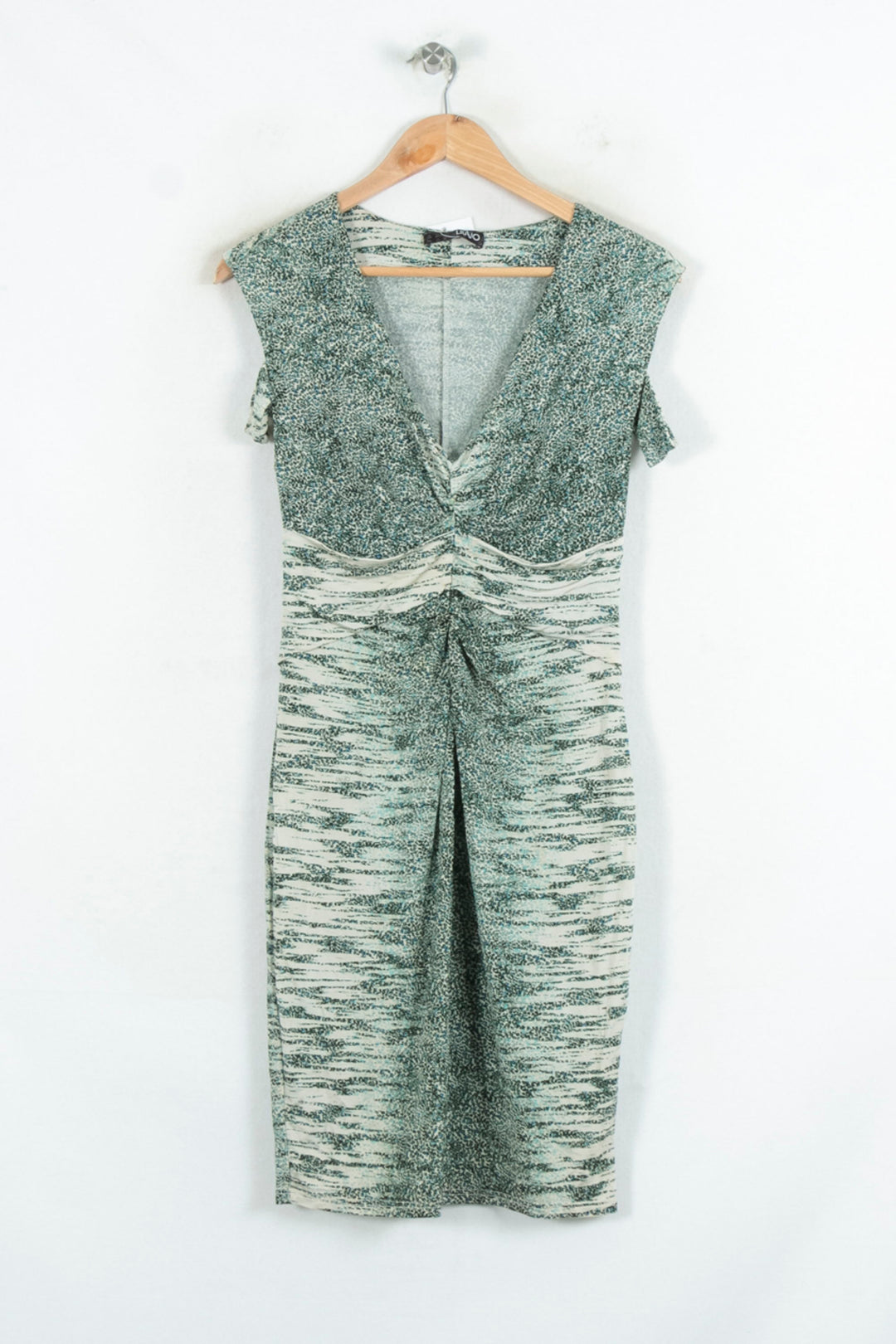 Robe Courte Verte et Blanche - Taille S/36 de la marque Liu Jo | PARAD81065 - Vendu par Paradigme - Image 2