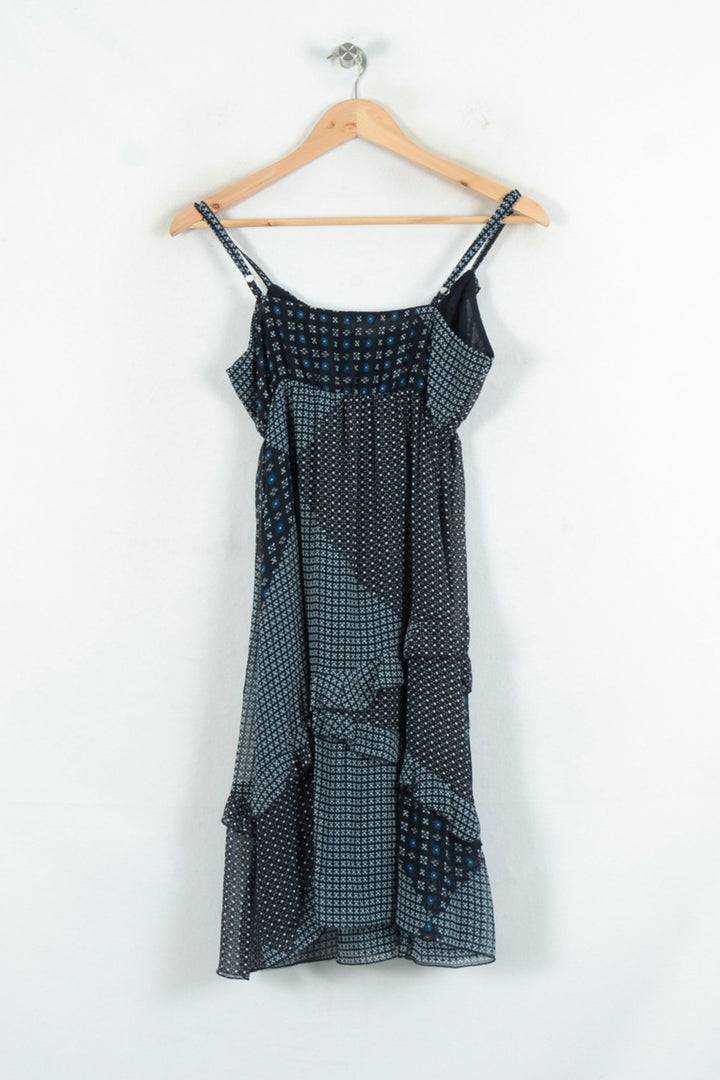 Robe Longue Bleue - Taille M/38 de la marque La Fée Maraboutée | PARAD81075 - Vendu par Paradigme - Image 4