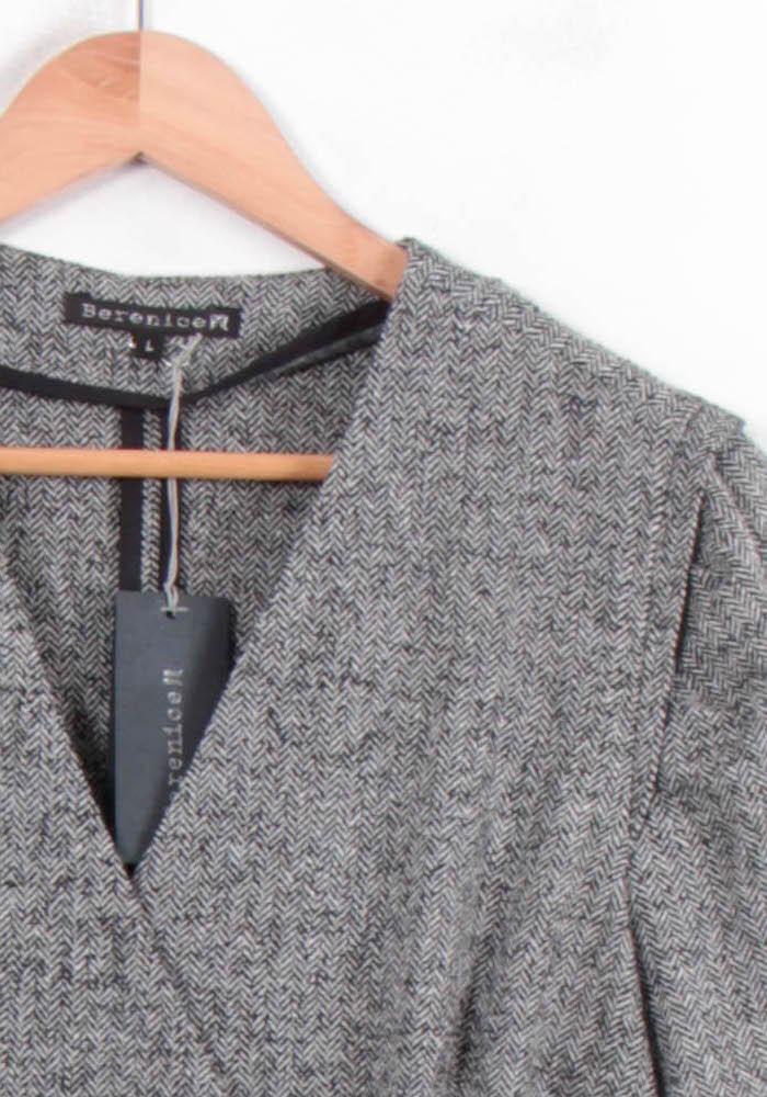 Robe Portefeuille Grise - Taille L/40 de la marque Bérénice | PARAD81086 - Vendu par Paradigme - Image 3