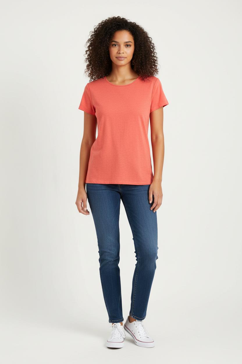Tee-shirt Orange - Taille M/38 de la marque Maison 123 | PARAD81101 - Vendu par Paradigme - Image 1