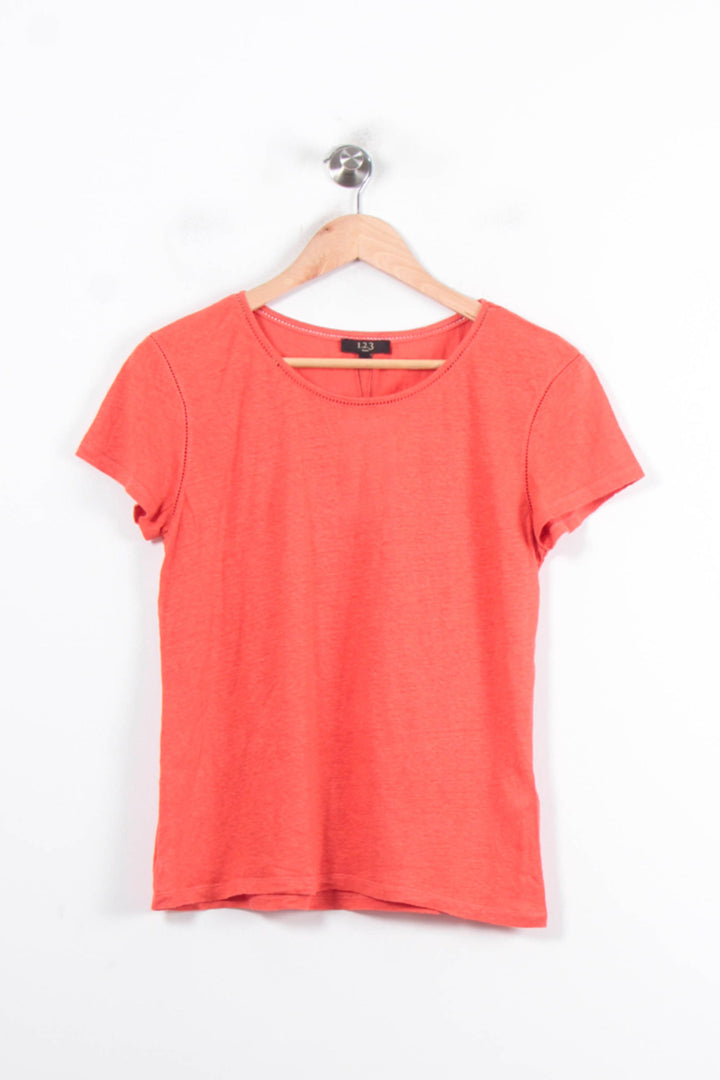 Tee-shirt Orange - Taille M/38 de la marque Maison 123 | PARAD81101 - Vendu par Paradigme - Image 2