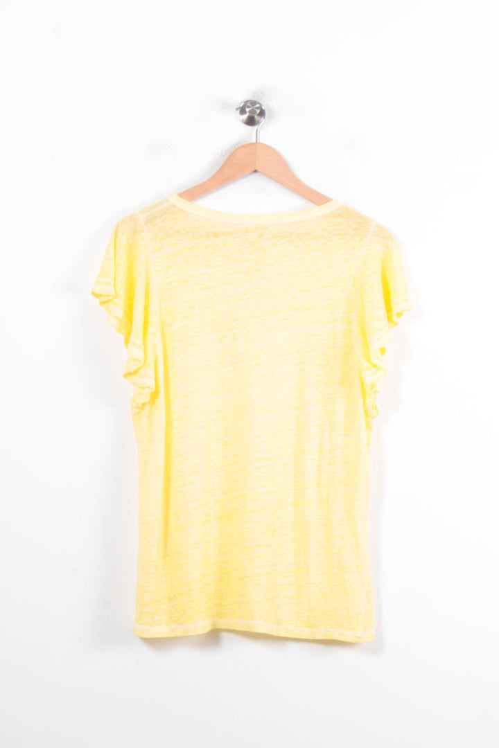 Tee-shirt Jaune - Taille M/38 de la marque Maison 123 | PARAD81103 - Vendu par Paradigme - Image 4