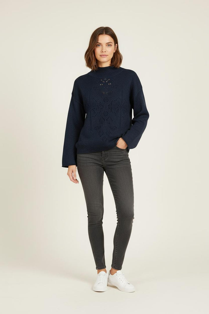 Pull Bleu - Taille S/36 de la marque La Fée Maraboutée | PARAD81109 - Vendu par Paradigme - Image 1