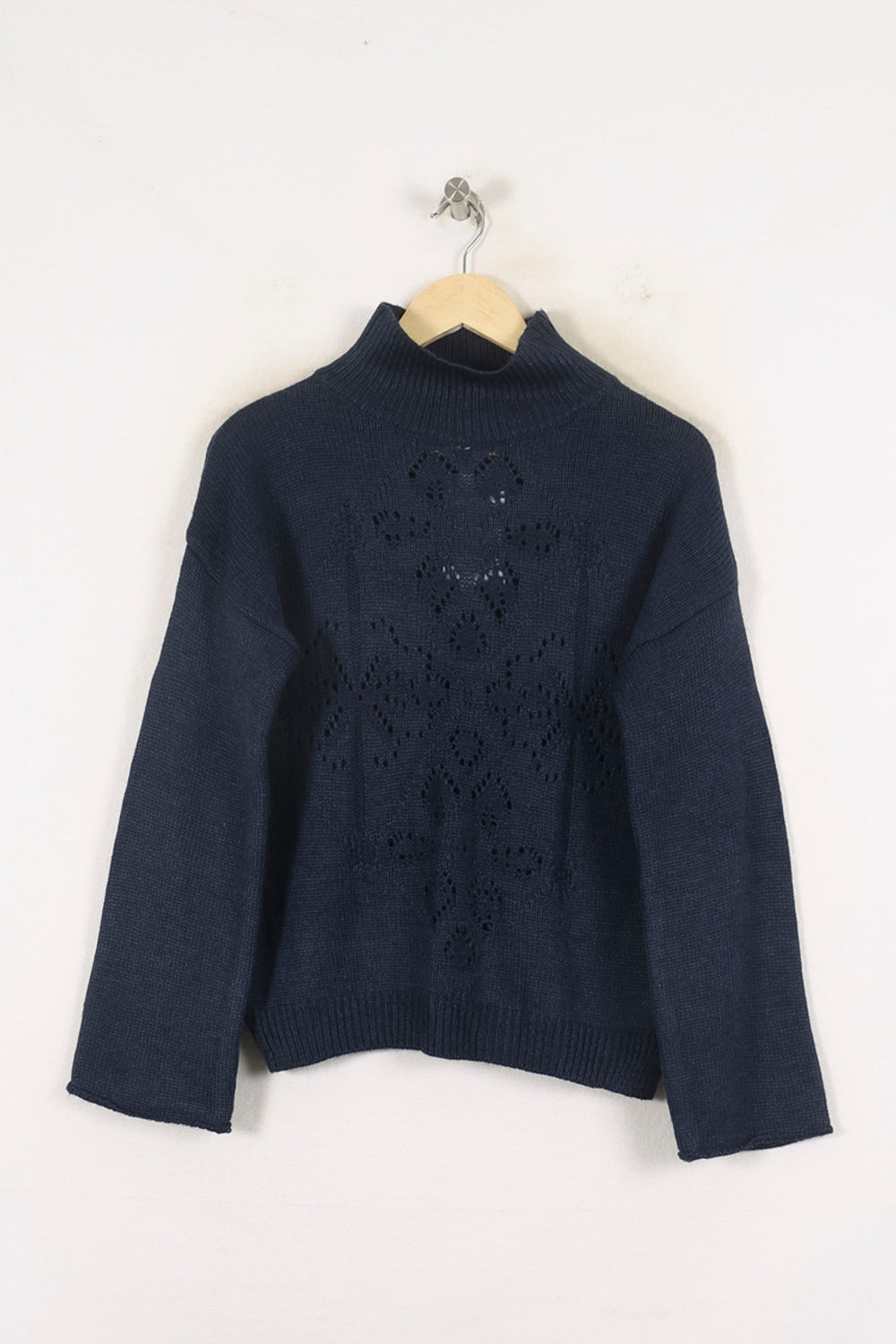 Pull Bleu - Taille S/36 de la marque La Fée Maraboutée | PARAD81109 - Vendu par Paradigme - Image 2