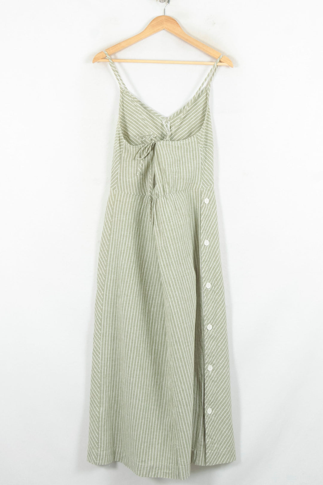 Robe Longue Vert et Blanc - Taille XL/42 de la marque La Fée Maraboutée | PARAD81111 - Vendu par Paradigme - Image 4