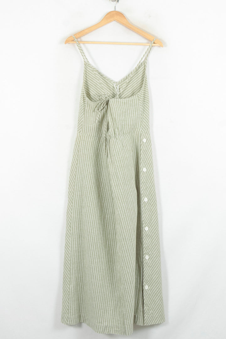 Robe Longue Vert et Blanc - Taille XL/42 de la marque La Fée Maraboutée | PARAD81111 - Vendu par Paradigme - Image 4