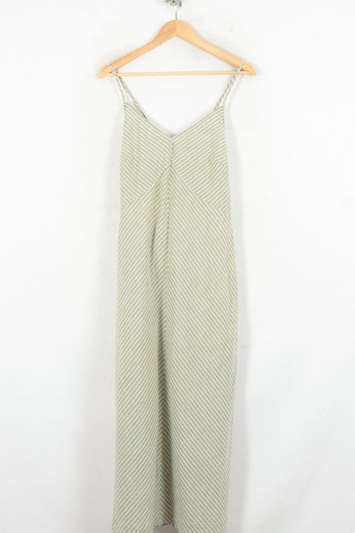 Robe Longue Vert et Blanc - Taille XL/42 de la marque La Fée Maraboutée | PARAD81111 - Vendu par Paradigme - Image 2