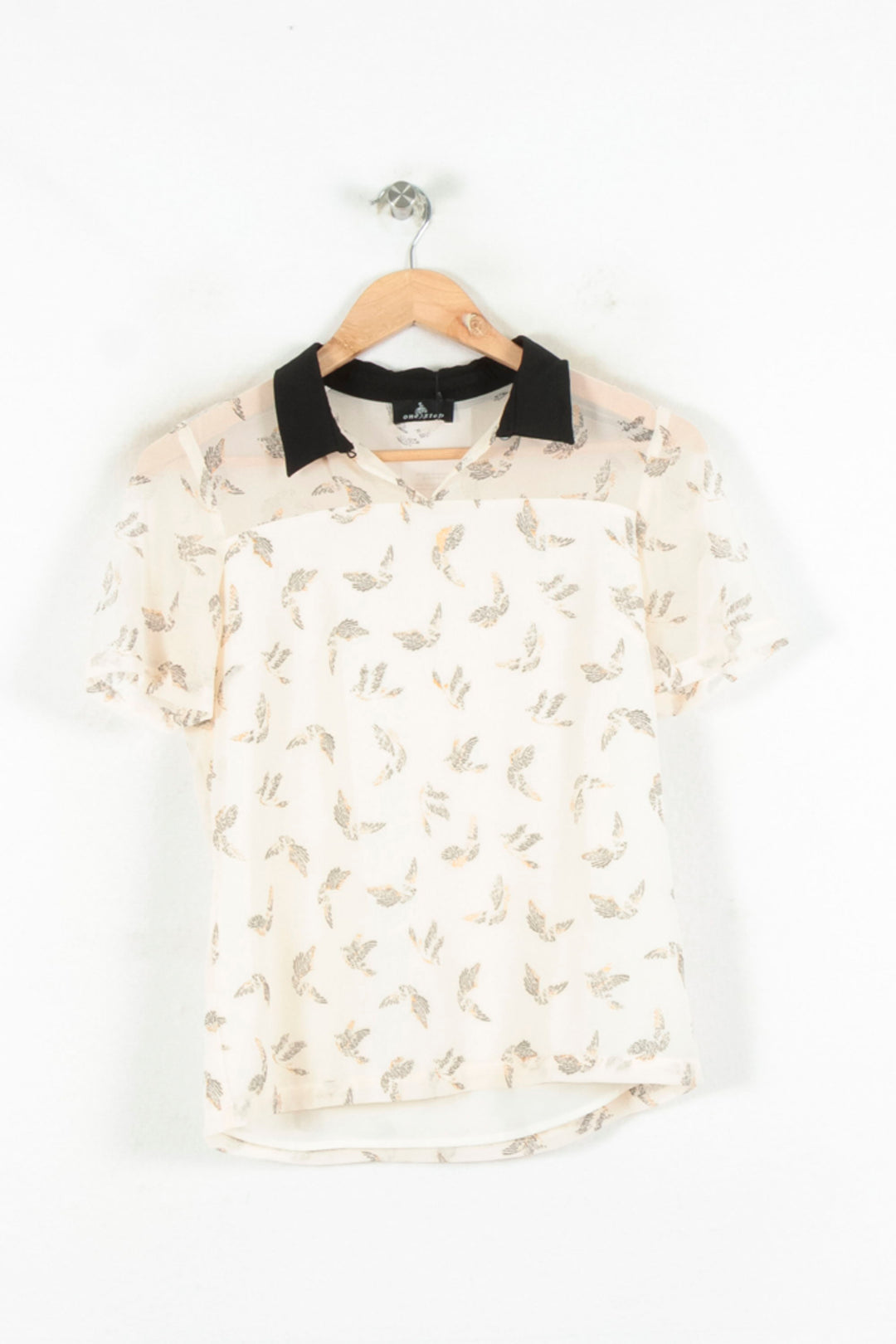 Chemisier Beige et Noir - Taille XS/34 de la marque One Step | PARAD81112 - Vendu par Paradigme - Image 2