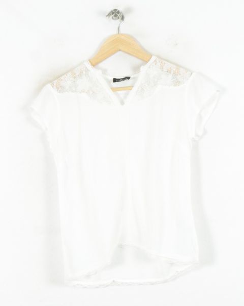 T-shirt Blanc - Taille XS/34 de la marque One Step | PARAD81113 - Vendu par Paradigme - Image 2