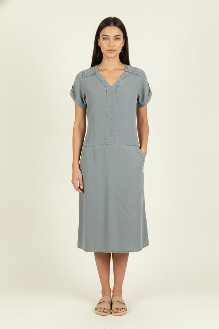 Robe Chemise Grise - Taille XS/34 de la marque One Step | PARAD81119 - Vendu par Paradigme - Image 1
