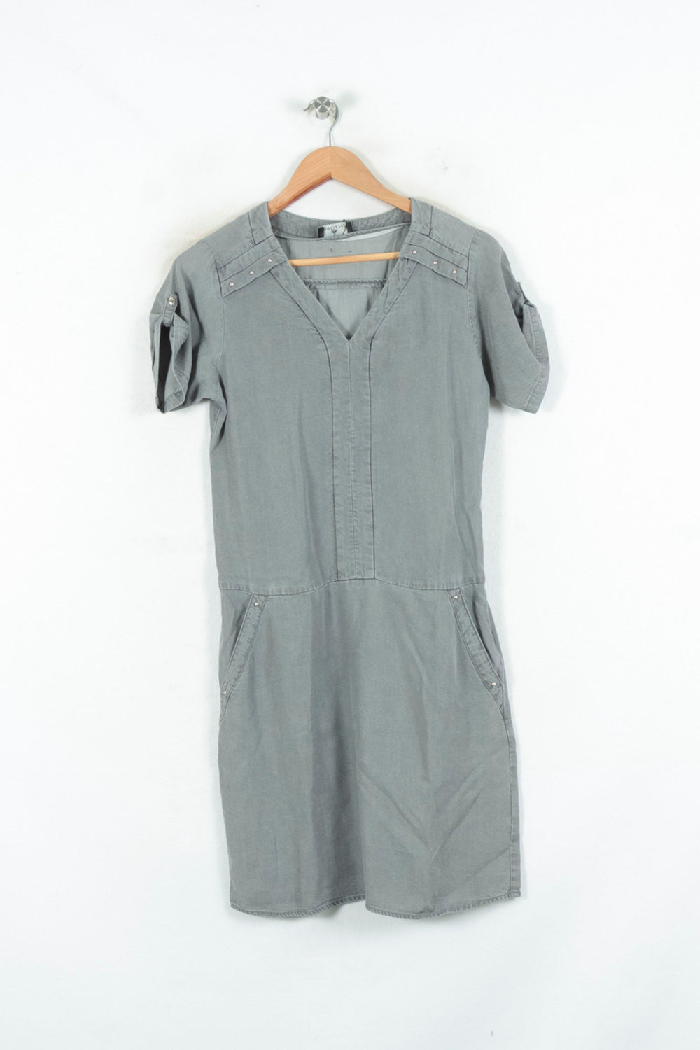 Robe Chemise Grise - Taille XS/34 de la marque One Step | PARAD81119 - Vendu par Paradigme - Image 2