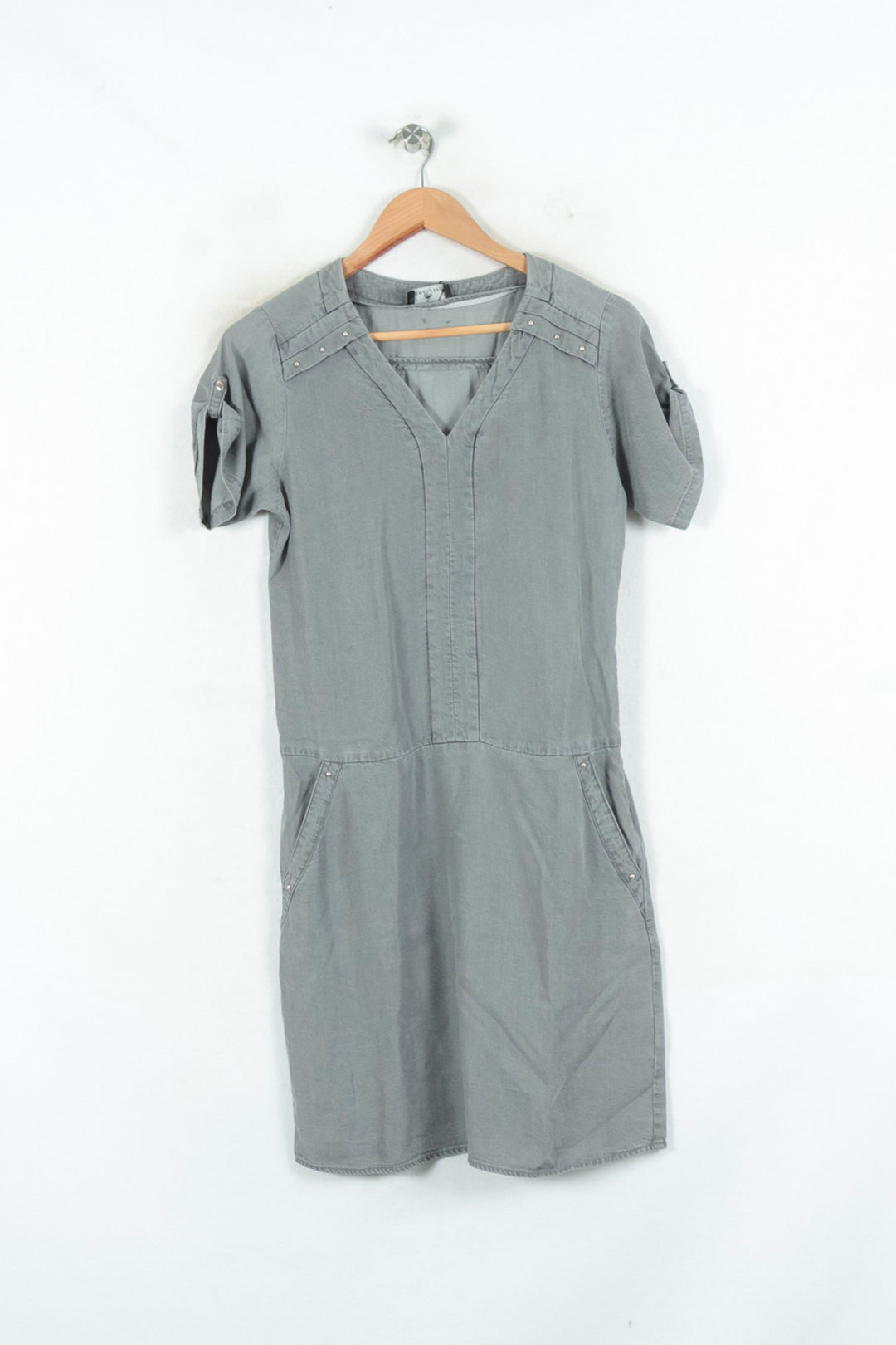 Robe Chemise Grise - Taille XS/34 de la marque One Step | PARAD81119 - Vendu par Paradigme - Image 2