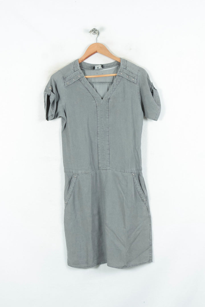 Robe Chemise Grise - Taille XS/34 de la marque One Step | PARAD81119 - Vendu par Paradigme - Image 2