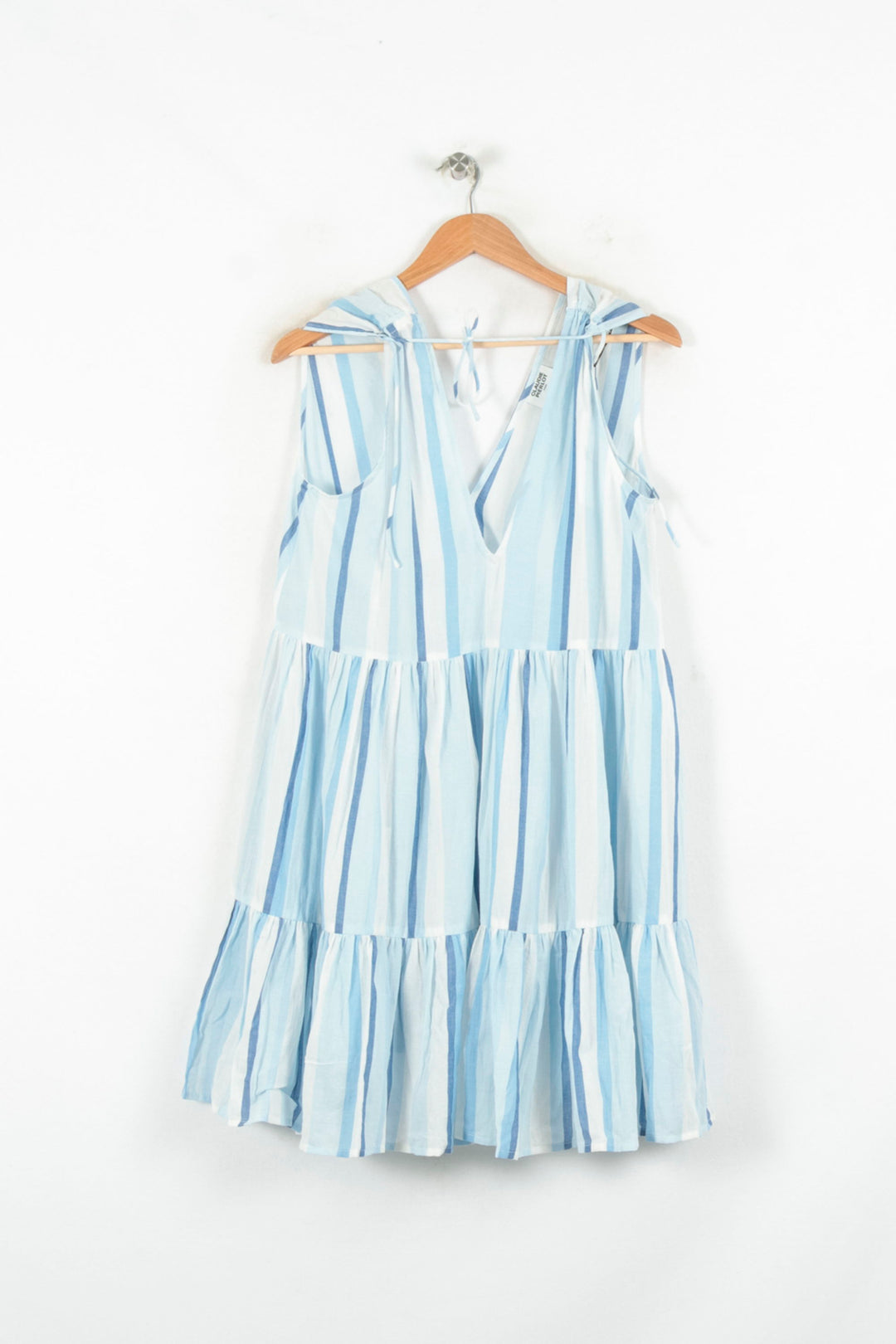 Robe Courte Bleue et Blanche - Taille M/38 de la marque Claudie Pierlot | PARAD81143 - Vendu par Paradigme - Image 4