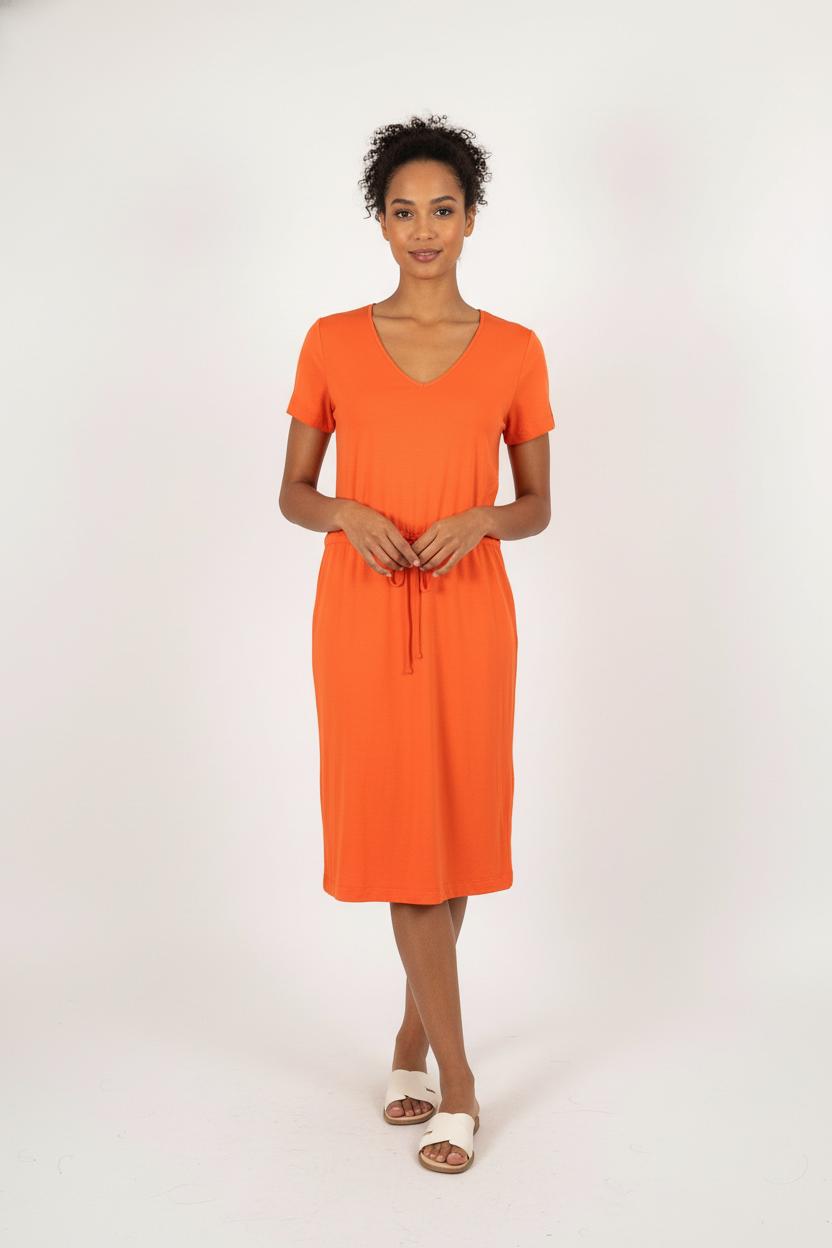 Robe Orange - Taille S/36 de la marque La Fée Maraboutée | PARAD81148 - Vendu par Paradigme - Image 1