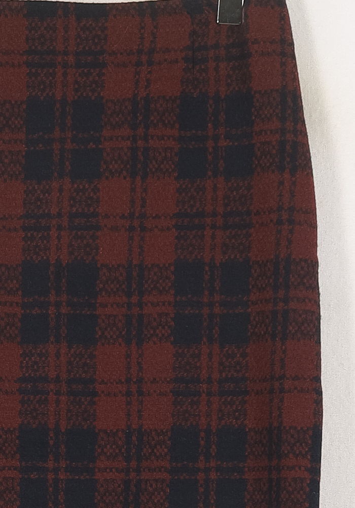 Jupe Droite Bordeaux et Noire - Taille S/36 de la marque Maison 123 | PARAD81153 - Vendu par Paradigme - Image 3