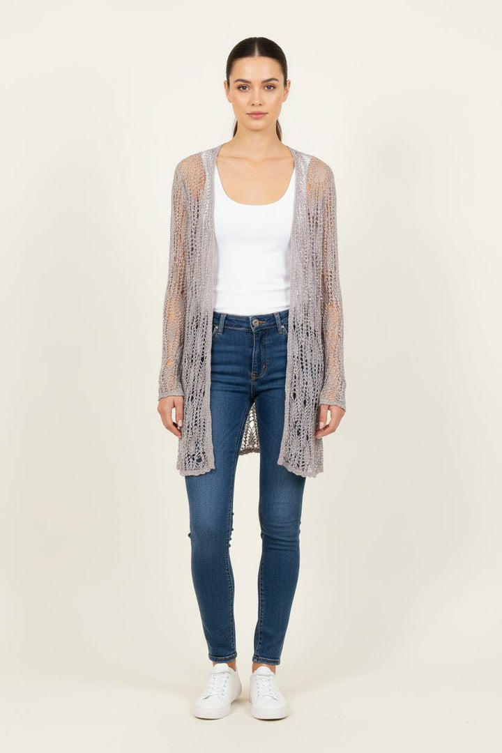 Cardigan Gris - Taille S/36 de la marque Derhy | PARAD81166 - Vendu par Paradigme - Image 1