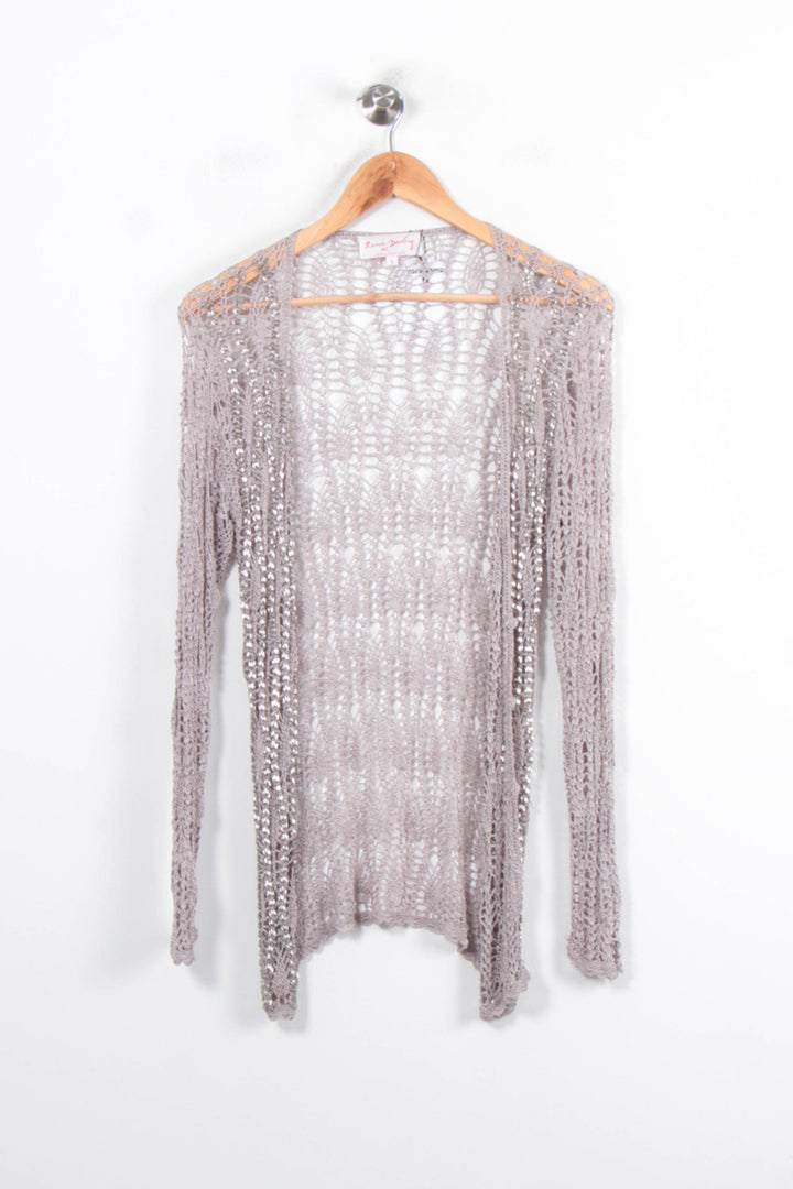 Cardigan Gris - Taille S/36 de la marque Derhy | PARAD81166 - Vendu par Paradigme - Image 2