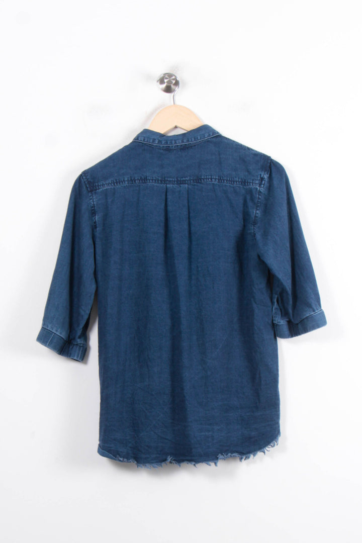 Chemise en Jean Bleue - Taille XS/34 de la marque IKKS | PARAD81168 - Vendu par Paradigme - Image 4