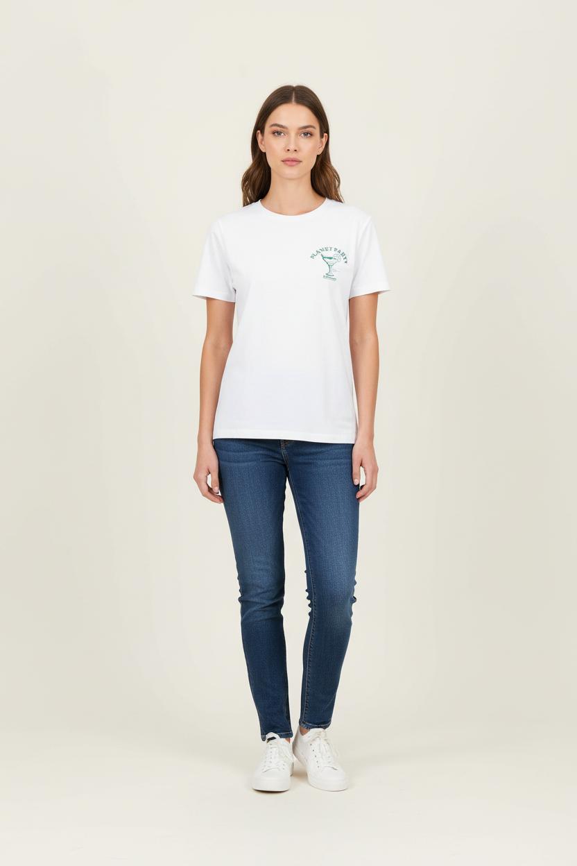 Tee-shirt Blanc - Taille L/40 de la marque Bizance | PARAD81181 - Vendu par Paradigme - Image 1