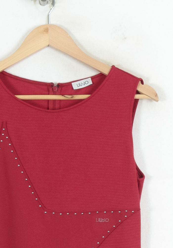 Robe Sans Manches Rouge - Taille L/40 de la marque Liu Jo | PARAD81183 - Vendu par Paradigme - Image 3