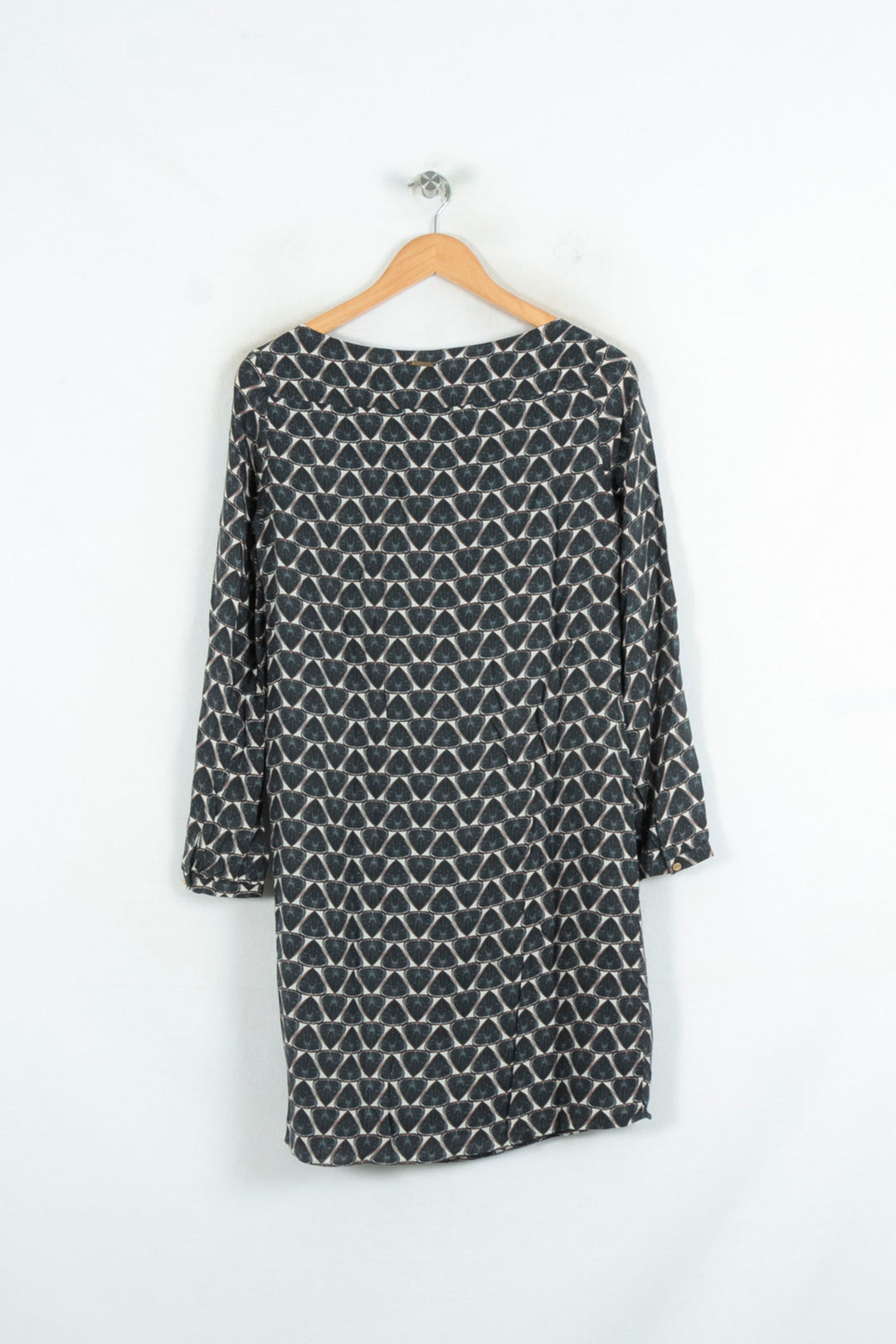 Robe Droite Noire et Blanche - Taille S/36 de la marque One Step | PARAD81185 - Vendu par Paradigme - Image 4