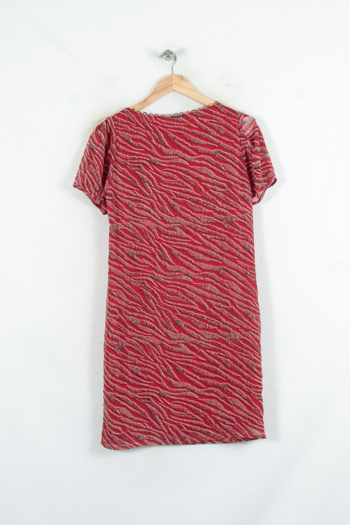 Robe Droite Rouge et Blanche - Taille S/36 de la marque One Step | PARAD81198 - Vendu par Paradigme - Image 4