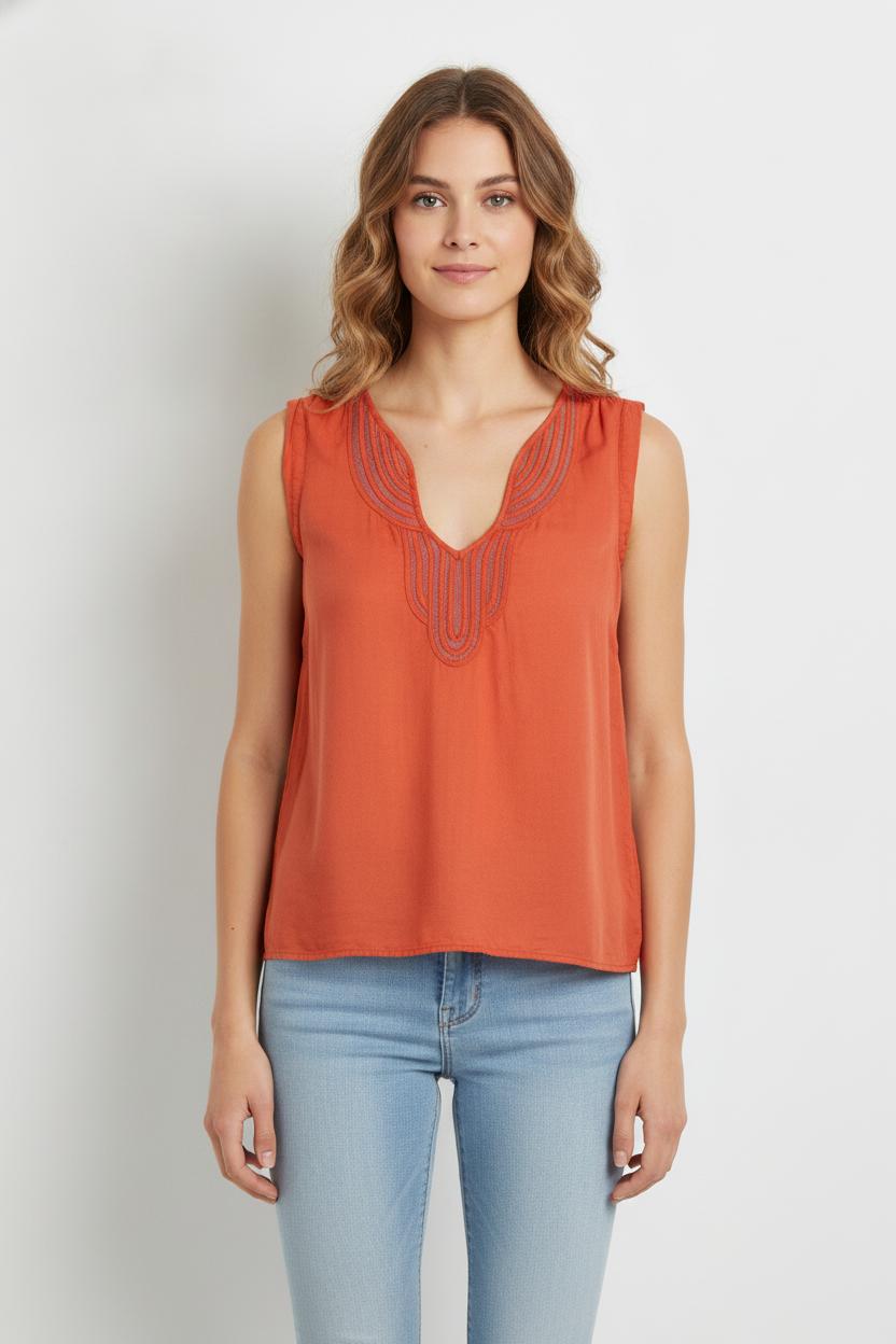 Blouse Rouge - Taille M/38 de la marque Maison 123 | PARAD81199 - Vendu par Paradigme - Image 1