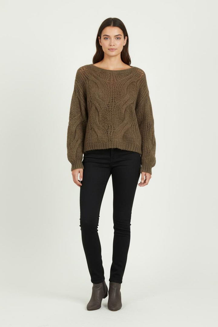Pull Marron - Taille S/36 de la marque Louise Misha | PARAD81201 - Vendu par Paradigme - Image 1