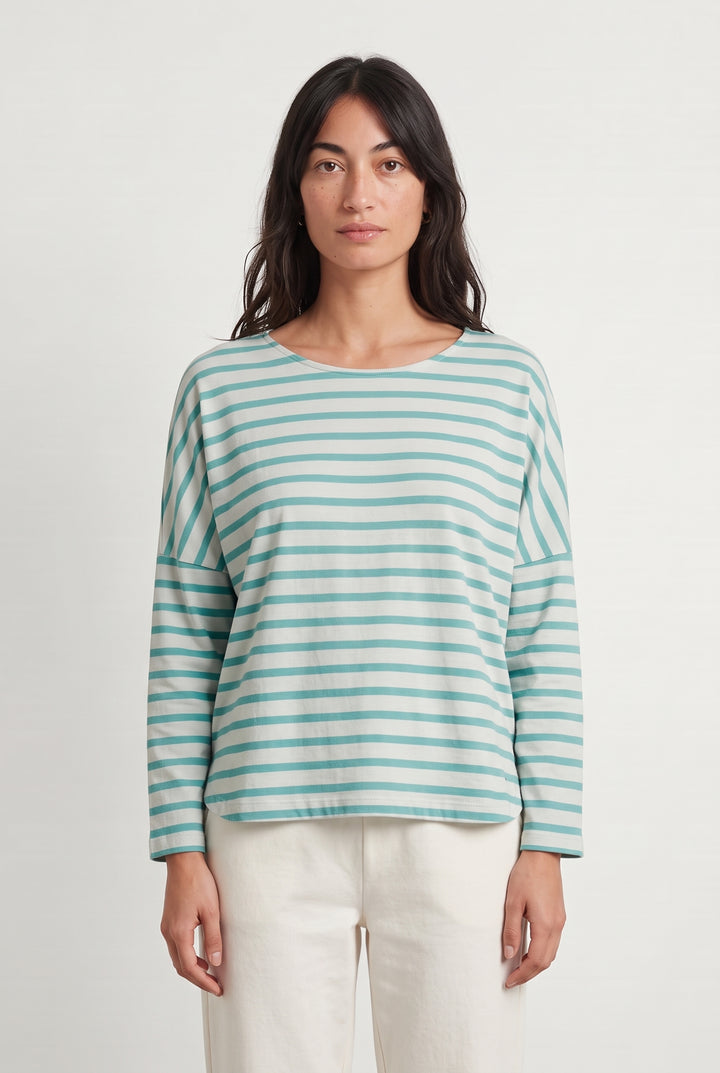 Pull Blanc et Bleu clair - Taille S/36 de la marque Des petits hauts | PARAD81203 - Vendu par Paradigme - Image 1