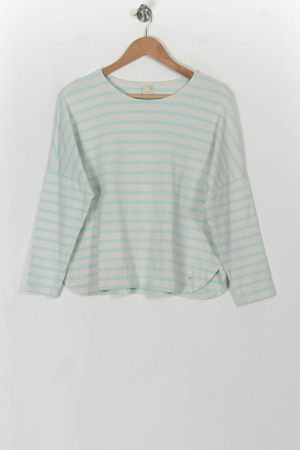 Pull Blanc et Bleu clair - Taille S/36 de la marque Des petits hauts | PARAD81203 - Vendu par Paradigme - Image 2
