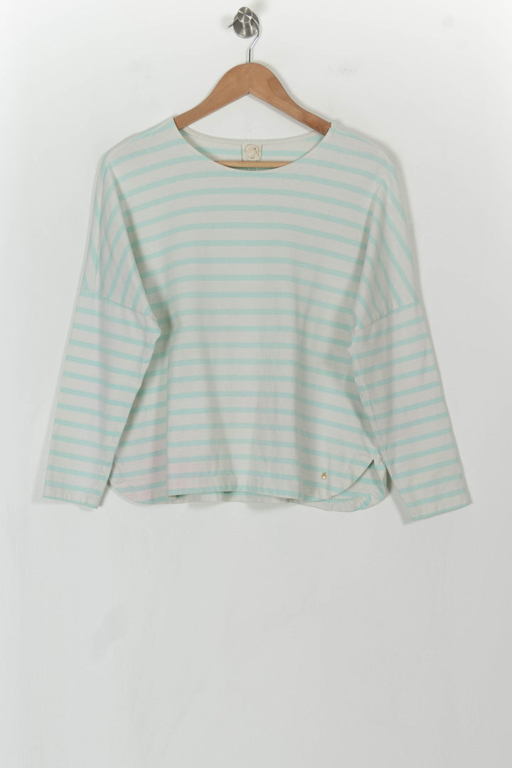 Pull Blanc et Bleu clair - Taille S/36 de la marque Des petits hauts | PARAD81203 - Vendu par Paradigme - Image 2