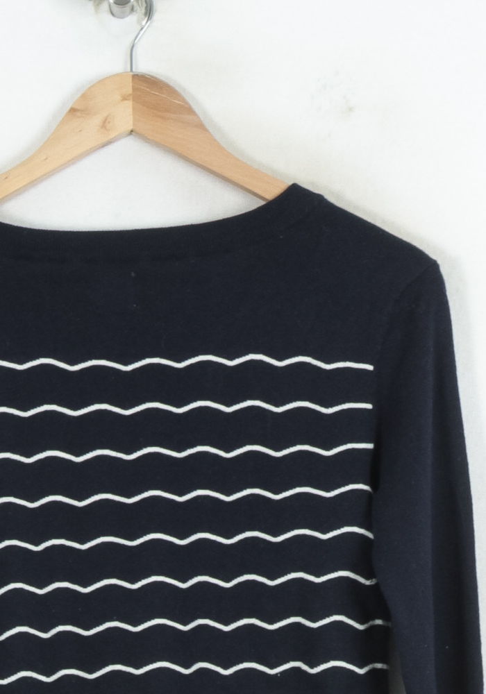 Pull Bleu et Blanc - Taille S/36 de la marque Des petits hauts | PARAD81207 - Vendu par Paradigme - Image 3