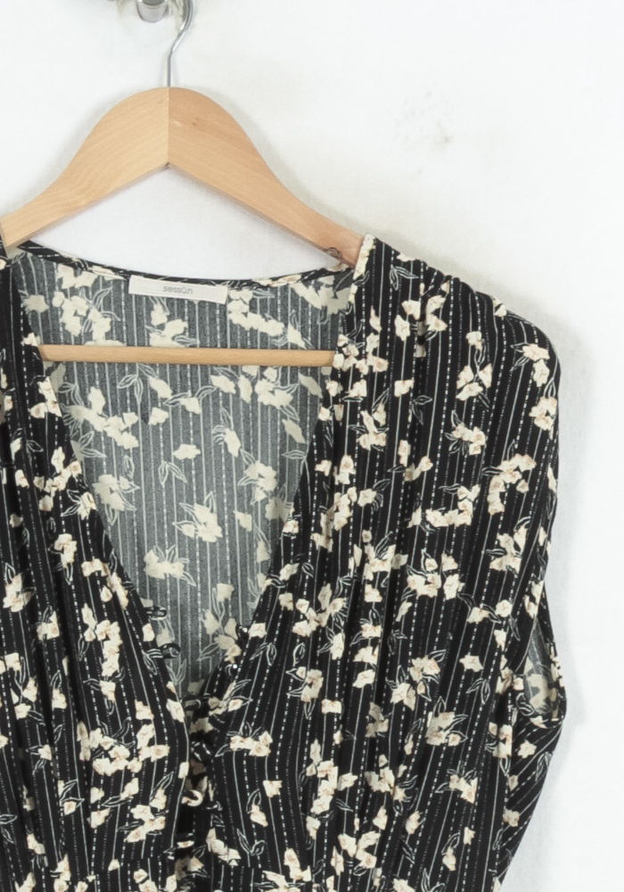 Robe Midi Noire et Blanche - Taille S/36 de la marque Sessùn | PARAD81212 - Vendu par Paradigme - Image 3