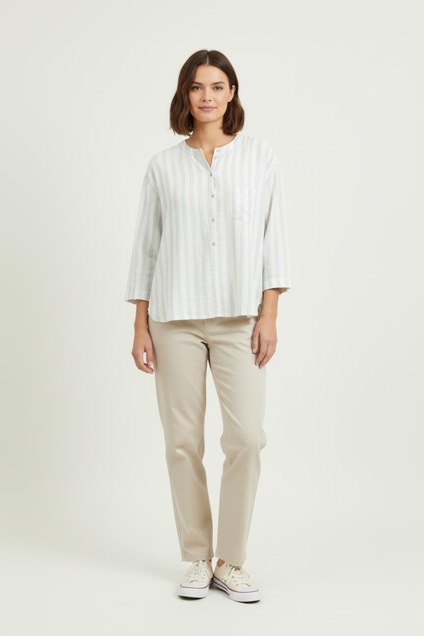 Blouse Blanche et Bleue - Taille S/36 de la marque Pablo | PARAD81214 - Vendu par Paradigme - Image 1