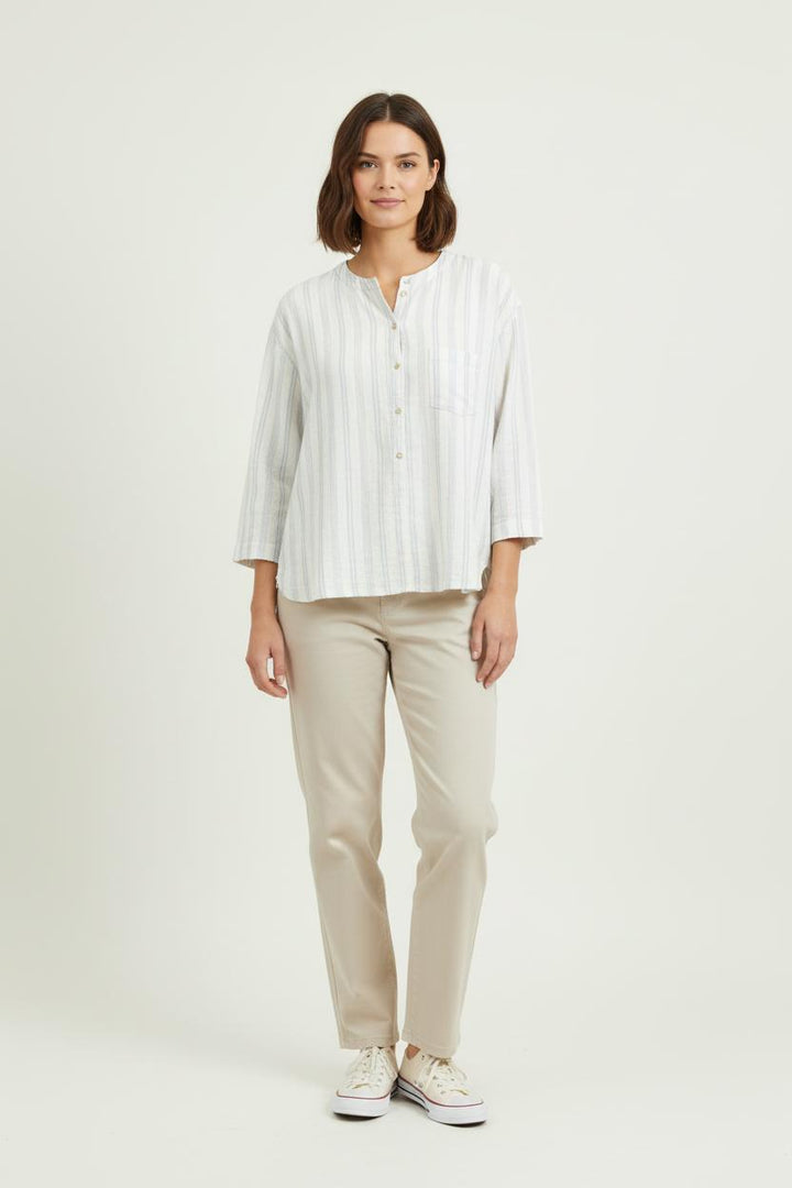 Blouse Blanche et Bleue - Taille S/36 de la marque Pablo | PARAD81214 - Vendu par Paradigme - Image 1