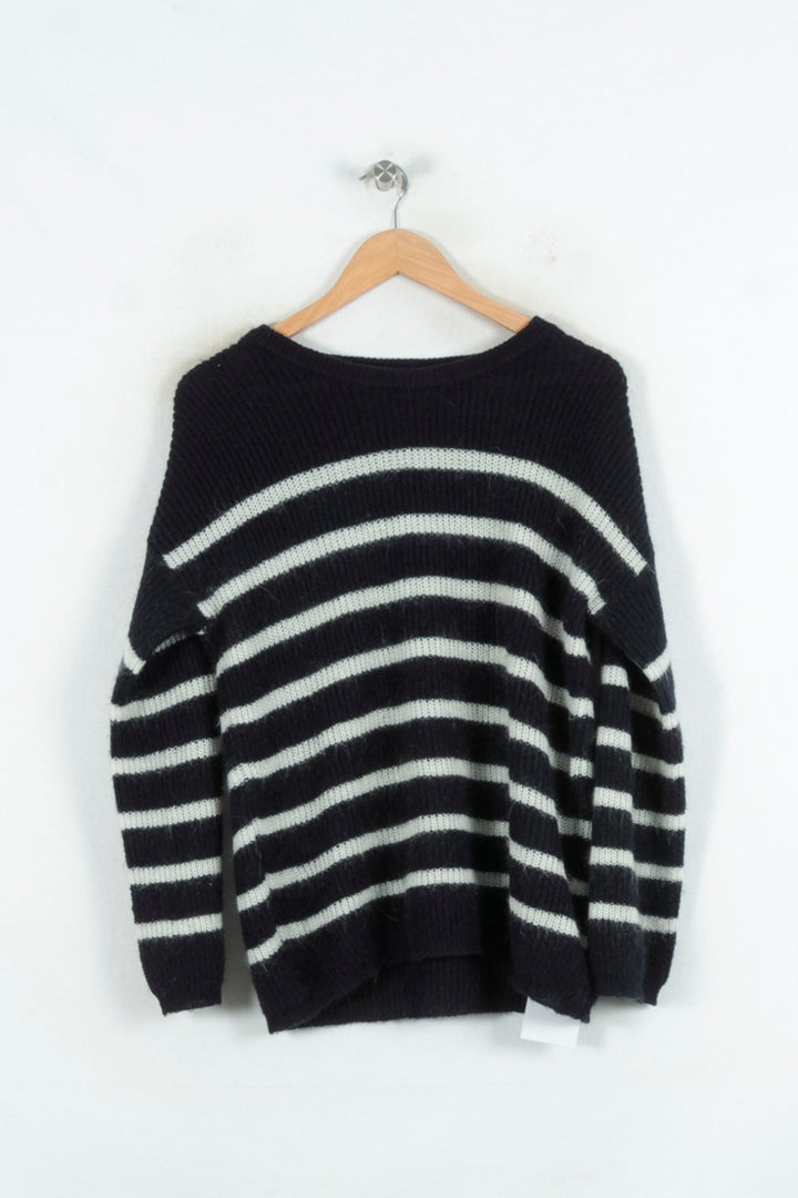 Pull Bleu et Blanc - Taille S/36 de la marque Claudie Pierlot | PARAD81218 - Vendu par Paradigme - Image 4