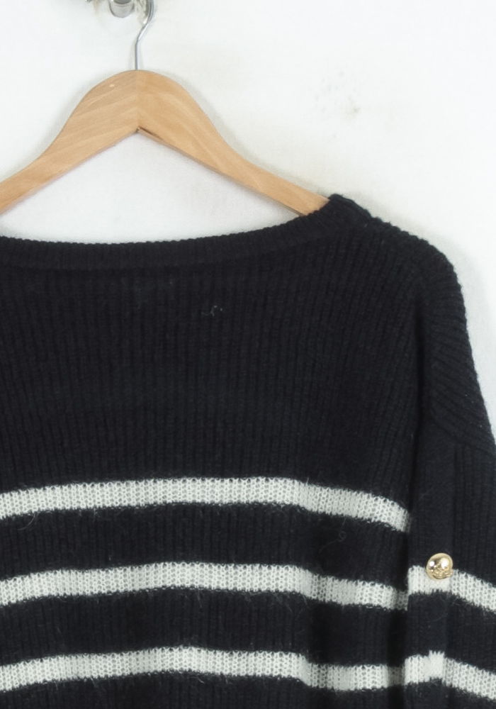 Pull Bleu et Blanc - Taille S/36 de la marque Claudie Pierlot | PARAD81218 - Vendu par Paradigme - Image 3