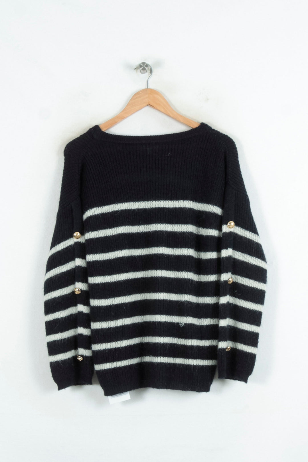 Pull Bleu et Blanc - Taille S/36 de la marque Claudie Pierlot | PARAD81218 - Vendu par Paradigme - Image 2