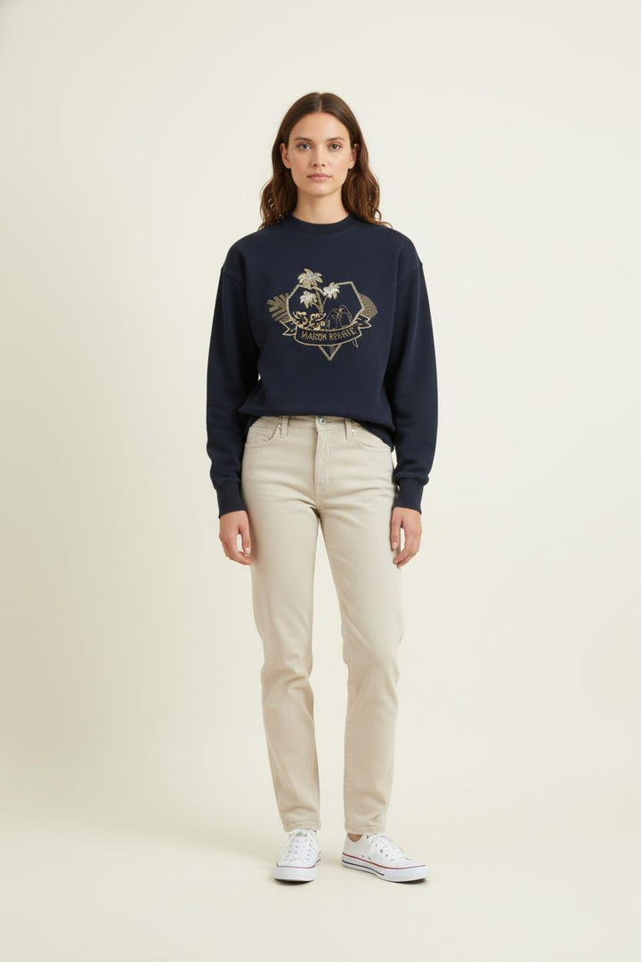Sweat Bleu - Taille S/36 de la marque Maison Kitsuné | PARAD81221 - Vendu par Paradigme - Image 1