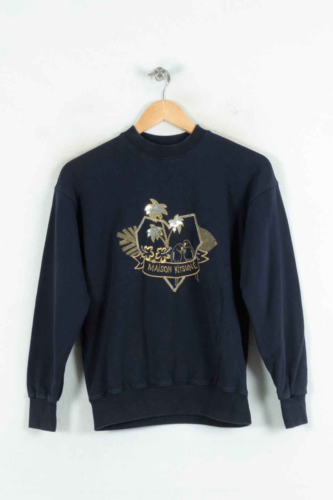 Sweat Bleu - Taille S/36 de la marque Maison Kitsuné | PARAD81221 - Vendu par Paradigme - Image 2