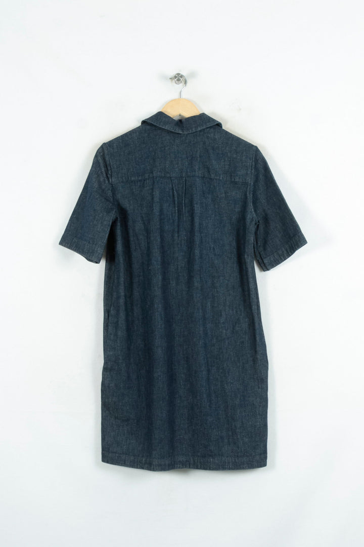 Robe Chemise Bleue - Taille S/36 de la marque Maison Kitsuné | PARAD81222 - Vendu par Paradigme - Image 4